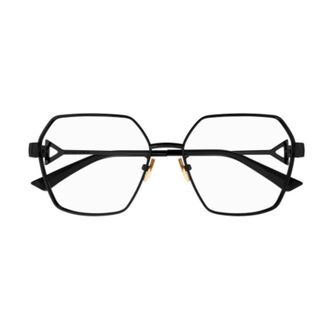 Bottega Veneta BV1224O001 Geometric Full Rim Eyeglasses - Black