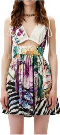 Just Cavalli Abito - Dames - Korte kleedjes - Veelkleurig - S - Kleedjes
