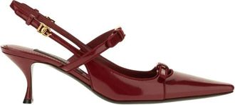 Dolce & Gabbana D&eacute;collet&eacute; slingback - - Shoes - Donna - Rosso - 39 EU