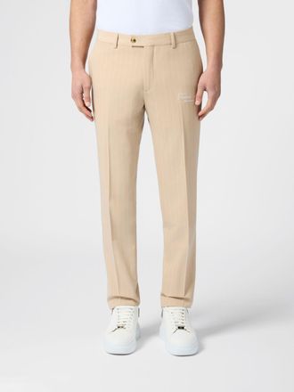 Philipp Plein Pantaloni slim fit in jersey gessato
