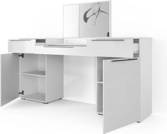 Vicco Tavolo da toeletta Lilli, Bianco, 190 cm, Vicco