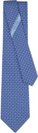 Ferragamo Blue Printed Tie