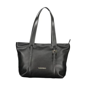 Valentino Tote Bags, female, Black, Size: ONE SIZE Polyethylene Structured Handbag