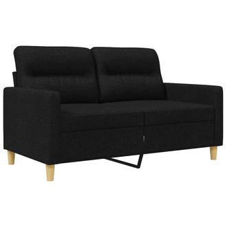 vidaXL Sof&aacute; De 2 Plazas De Tela Negro 120 Cm Vidaxl