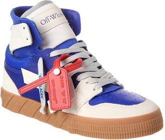 Off-white Floating Arrow Leather & Suede High-Top Sneaker