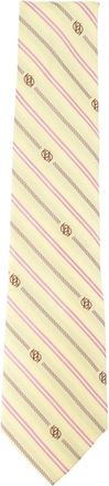 Dr&ocirc;le de Monsieur Cravatta in Seta a Righe - - Accessories - Uomo - Giallo - ONE SIZE