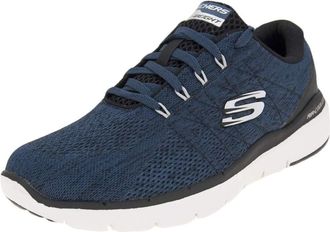 Skechers Mens Flex Advantage 3.0 Stally Lace Up Trainer (8 UK) (Blue)