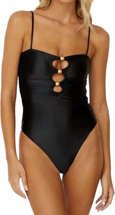 PQ Swim Keyhole One Piece Swimsuit In Black