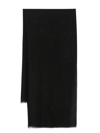 Faliero Sarti Sciarpa con paillettes - Nero
