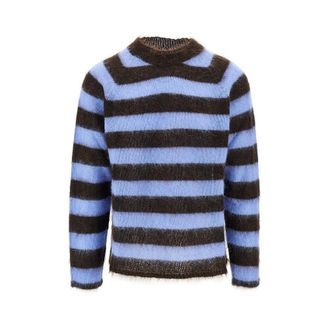 Emporio Armani Gebreide trui met gestreept motief - Dames - Truien - Veelkleurig - Maat: M Wol