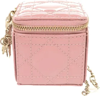 Dior Pre-owned Dior Micro Patent Cannage Lady Dior Cube Pouch Ladies G9RFZR33Z5804154