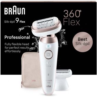 Braun Silk-Epil Flex 9-030 3D SensoSmartTM Epilatore Elettrico Donna con Testina Flessibile