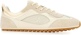 Tory Burch Field Sneakers - Dames - Sneakers - Beige - 39 EU - Leer - Schoenen