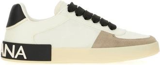 Dolce & Gabbana Portofino Sneakers - Heren - Sneakers - Wit - 40 EU - Leer - Schoenen