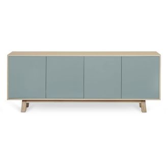 Mon Petit Meuble Fran&ccedil;ais Aparador bajo de 4 puertas l.200 cm, fresno