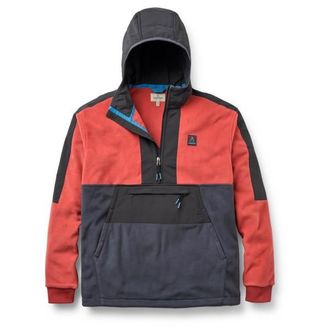Passenger Woodland 2.0 Hooded 1/2 Zip Recycled Polar Fleece Fleecejacke f&uuml;r Herren | bunt