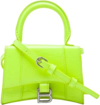 Balenciaga Pre-owned Hourglass Bag - Dames - Vintage Mini Tas - Groen - ONE Size - Leer - Vintage