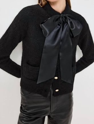 Anine Bing Rhodes Cardigan In Black