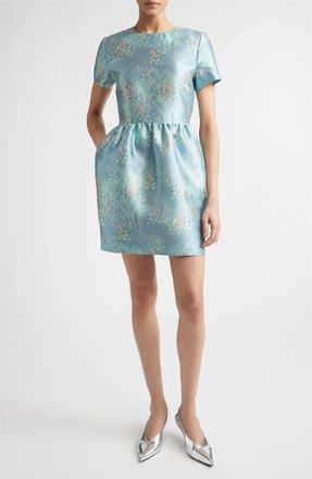 Bernadette Lexi Print Satin Dress in Lily Of The Valley Multicolor at Nordstrom, Size 8 Us
