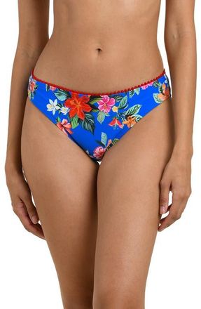 La Blanca Modern Hipster Bikini Bottoms in Blue Multi at Nordstrom, Size 14