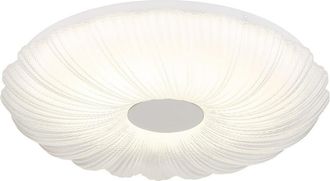 Globo Lighting Lámpara de techo empotrada de vidrio estampado LED blanco 2700-6000K