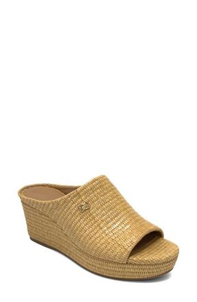 Aerosoles Cafe Woven Wedge Sandal in Natural at Nordstrom, Size 9.5