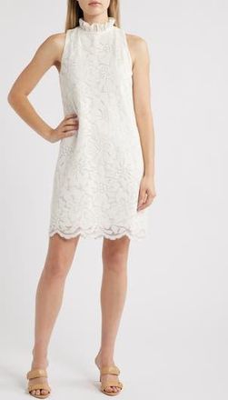 Anne Klein Floral Lace Shift Dress in Anne White at Nordstrom Rack, Size 6