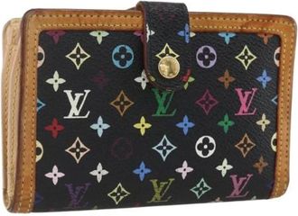 Louis Vuitton Pre-owned Wallets, female, Black, Size: ONE SIZE Pre-owned Canvas Wallet