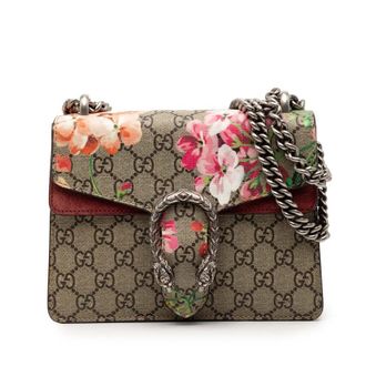 Gucci Pre-owned Gucci Small GG Supreme Blooms Dionysus Crossbody Ladies 421970 493075