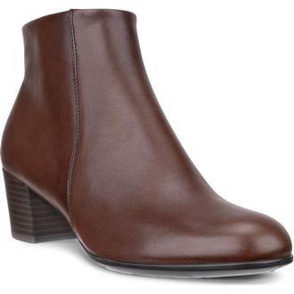 Ecco Shape Low Zip Bootie in Cocoa Brown at Nordstrom Rack, Size 7-7.5Us / 38Eu