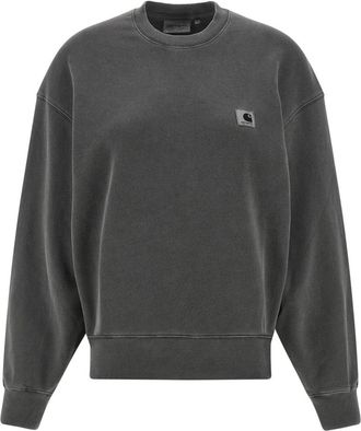 Carhartt Work in Progress Nelson Sweatshirt - Dames - Sweatshirts - Zwart - S - Katoen - Hoodies & sweatvesten