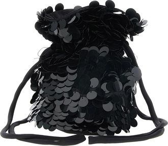 P.A.R.O.S.H. P.a.r.o.s.h. - Gipsy Schoudertas - Dames - Tassen - Zwart - Maat: ONE Size Zijde