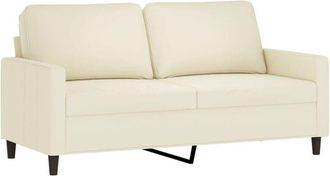 vidaXL Sofá de 2 plazas terciopelo color crema 140 cm Vidaxl