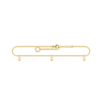 Thomas Sabo Thomas Sabo Fu&szlig;kette Pl&auml;ttchen gold gelbgoldfarben AK0025-413-39-L27V