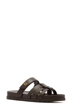 FRANKiE4 Kendall Slide Sandal in Chocolate at Nordstrom, Size 7.5