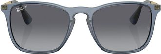Ray-Ban Chris square-frame sunglasses - men - Metal/Acetate - 54 - Blue