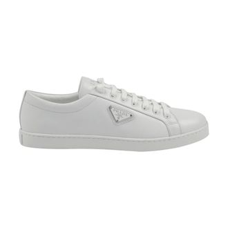 Prada Heren, Schoenen, Wit, Maat: 42 1/2 EU Leer