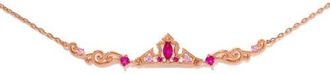 Girls Crew Kids Disney Aurora Crown Bracelet in Rose Gold at Nordstrom