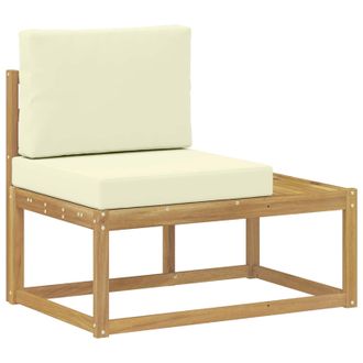 vidaXL Sof&aacute; De Esquina Exterior Con Coj&iacute;n Blanco 91 X 63 X 73 Cm Vidaxl