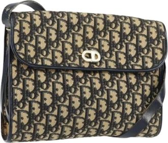 Dior Pre-owned Cross Body Bags, female, Multicolor, Size: ONE SIZE Pre-owned Vintage Canvas Shoulder Bag