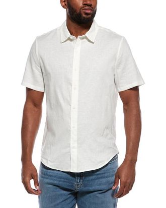 Onia Linen-Blend Solid Shirt