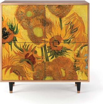 StoryZ Aparador amarillo 4 puertas L 96 cm