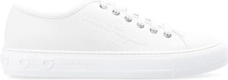Ferragamo Salvatore Ferragamo Ladies White Mediterr Low Cut Sneakers, Brand Size 7.5