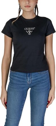 Guess Dames, Tops, Zwart, Maat: XS Katoen