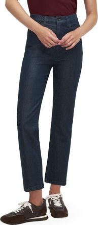 Favorite Daughter The Valentina Super High Waist Ankle Straight Leg Jeans in Pepper at Nordstrom, Size 25