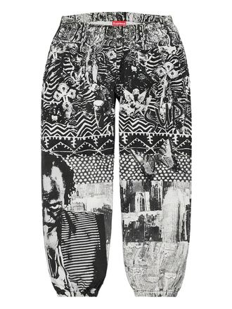 SUPREME Pantaloni Miles Davis con stampa - Nero