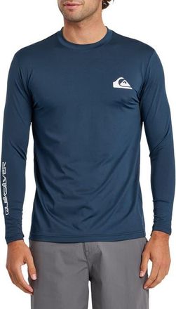 Quiksilver Everyday Surf Long Sleeve Performance Rashguard in Dark Denim at Nordstrom, Size X-Large