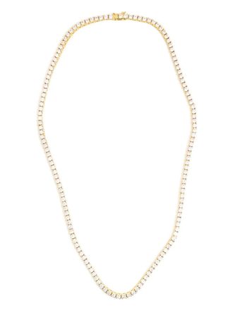 Izabel Display Tennis necklace - women - 18K Gold-Plated Recycled Brass - One Size - White