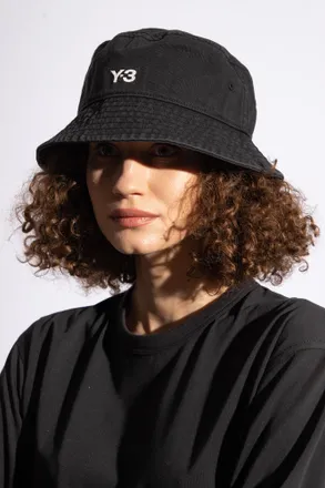 Yohji Yamamoto Bucket Hat With Logo, Unisex, Black