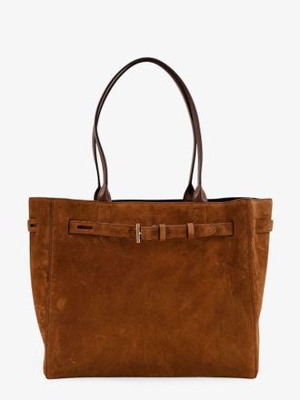 Tom Ford Suede shoulder bag with engraved logo on the front - TOM FORD - gender_Woman